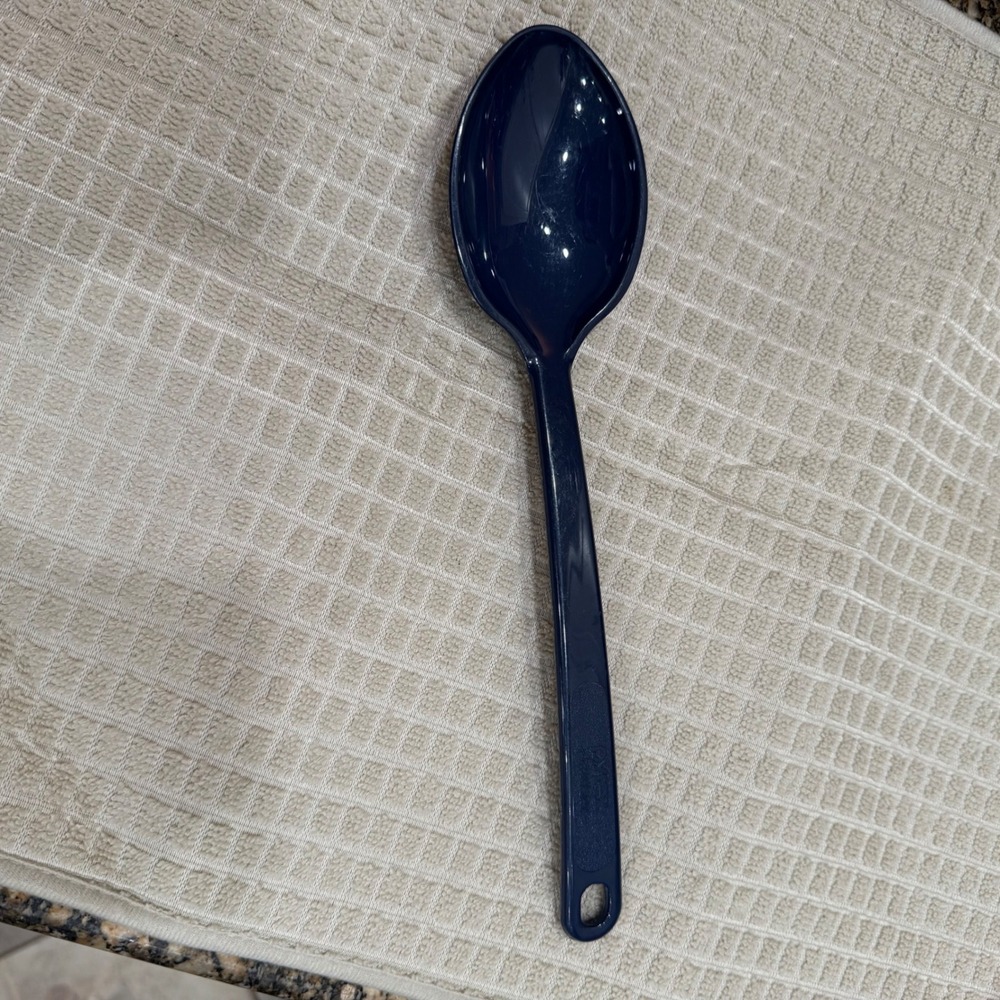 Pyrex Traditions Navy Blue Nylon Serving‎ Spoon Kitchen Utensil Heat Resistant
